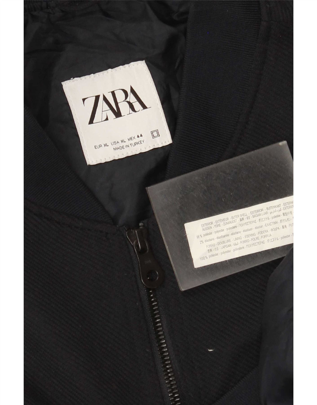 Zara muška bomber jakna UK 42 XL tamnoplavi poliester