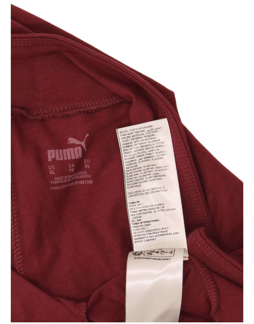 PUMA Ženske grafičke tajice UK 18 XL Bordo pamuk