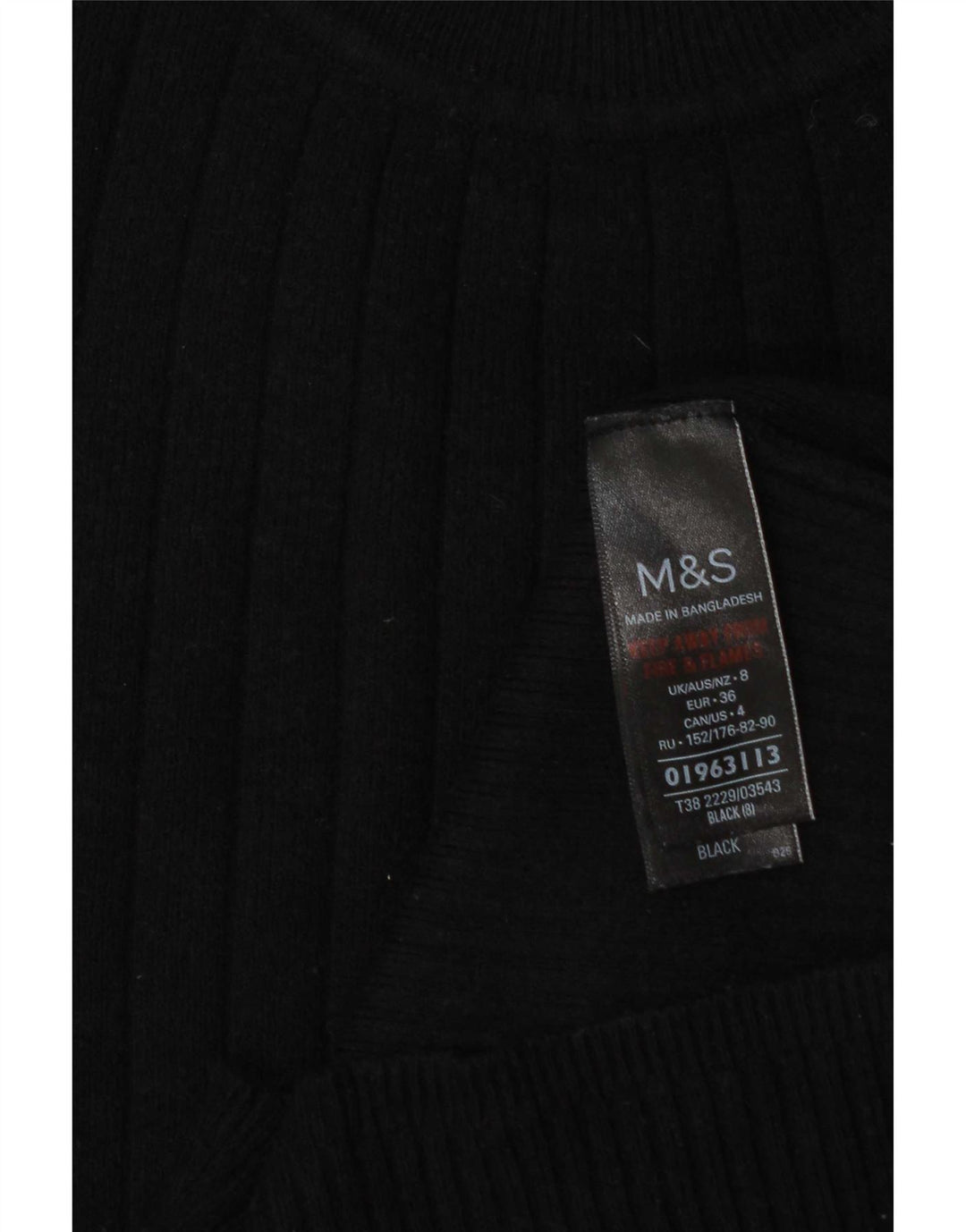 Marks & Spencer ženski džemper s kornjačičastim ovratnikom UK 8 Mali crni