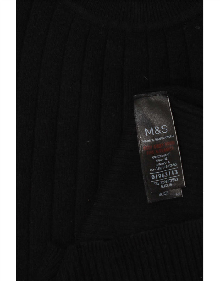 Marks & Spencer ženski džemper s kornjačičastim ovratnikom UK 8 Mali crni