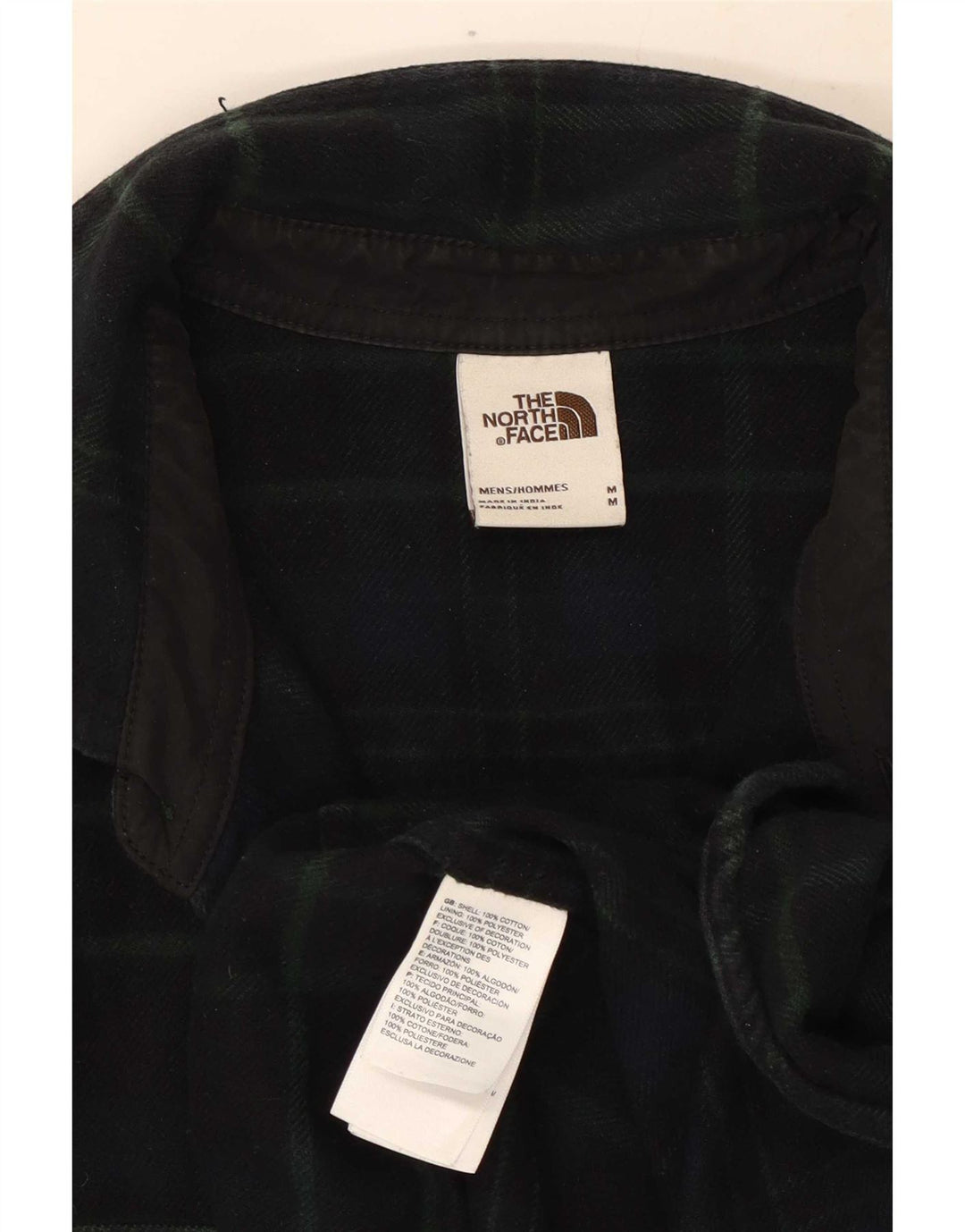 The North Face muška flanelska košulja srednje tamnoplave karirane boje