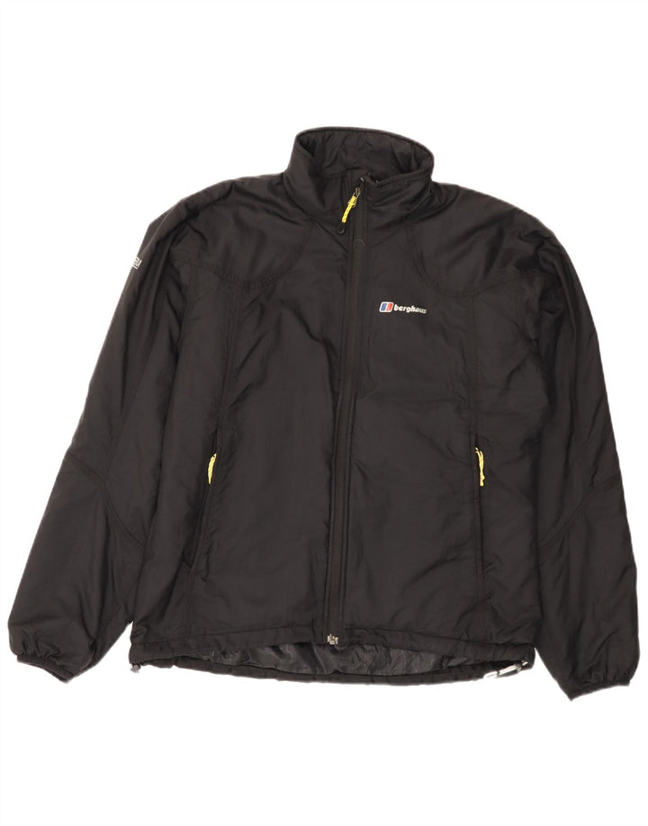 Berghaus ženska vjetrovka jakna UK 16 veliki crni najlon