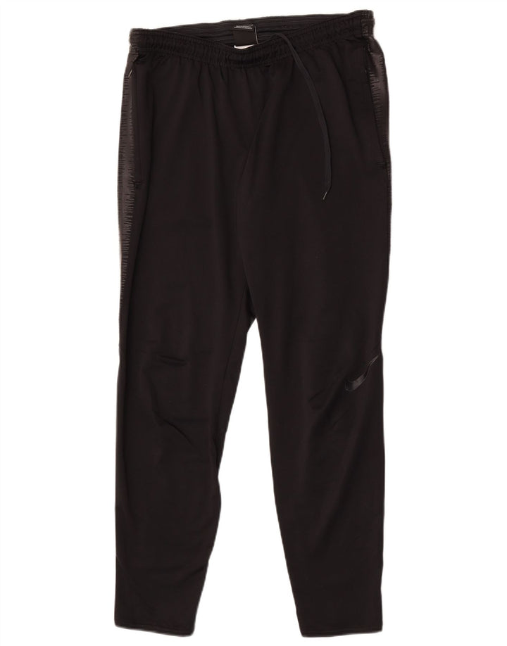 Nike muške Dri Fit hlače za trenirku srednje crne boje od poliestera