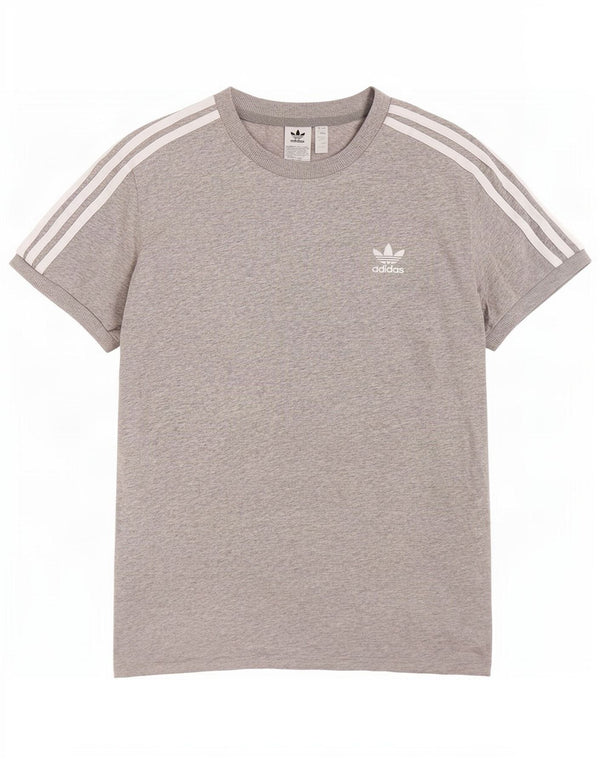 Adidas ženska majica kratkih rukava UK 12 srednje sivi pamuk