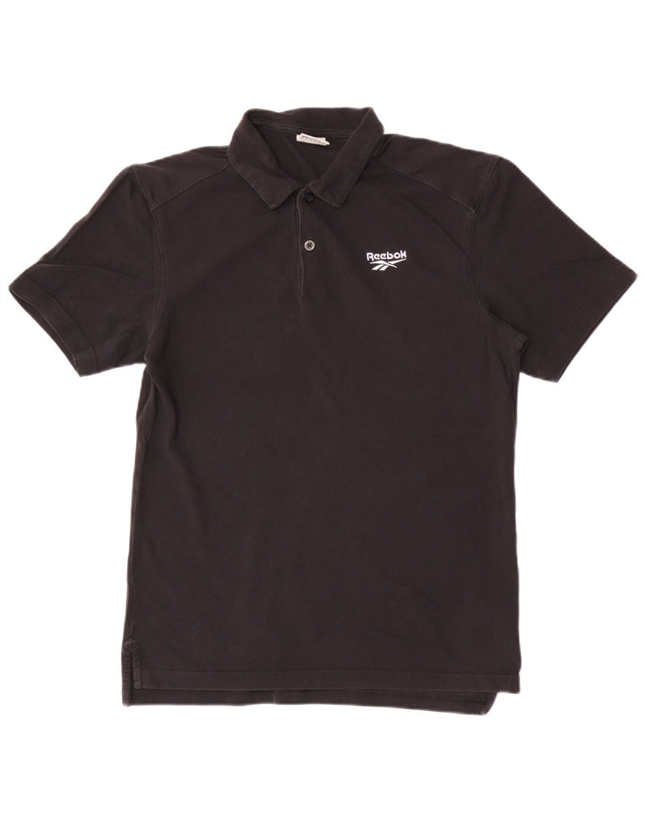 Reebok muška polo majica srednje crne pamučne boje