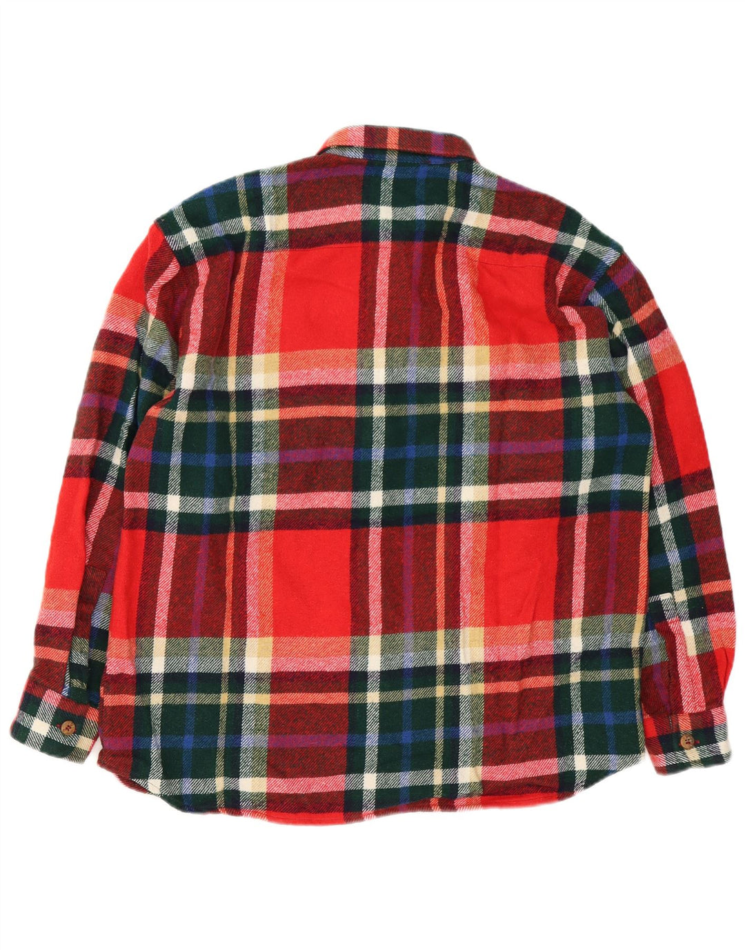 VINTAGE muška flanelska košulja velika crvena karirana vuna