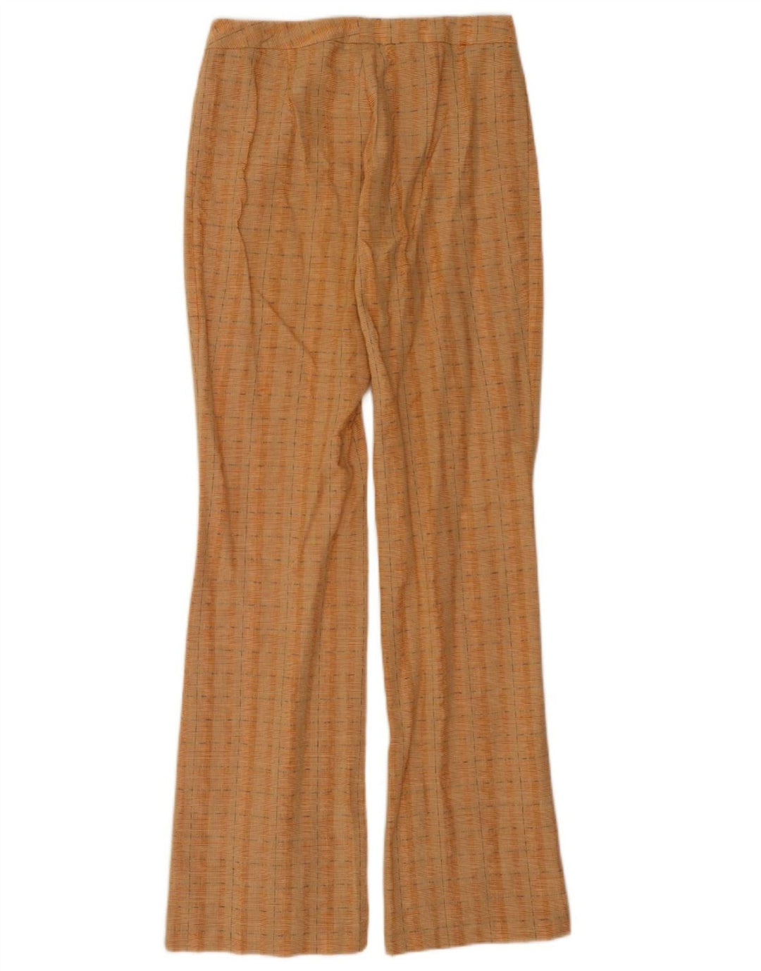 Vintage ženske hlače s bootcut odijelom IT 42 Srednje W28 L34 Narančasti karirani