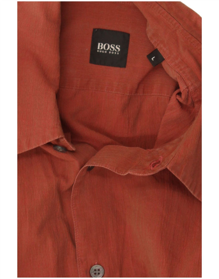 Hugo Boss muška košulja Large Maroon