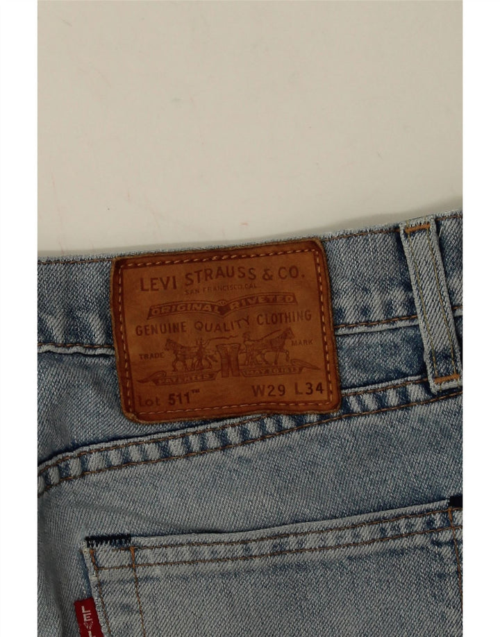 LEVI'S muške 511 uske traperice W29 L31 plavi pamuk