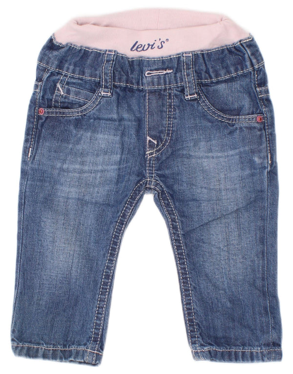 Levi's Baby Girls uske traperice 0-3 mjeseca W16 L4 plavi pamuk u boji