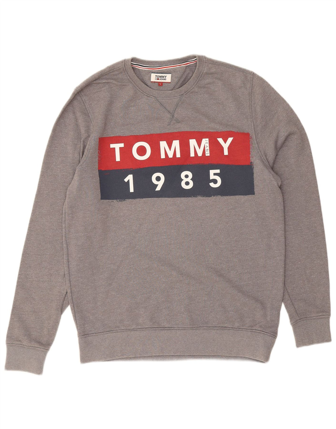 TOMMY HILFIGER Veliki sivi pamuk muške majice s motivima