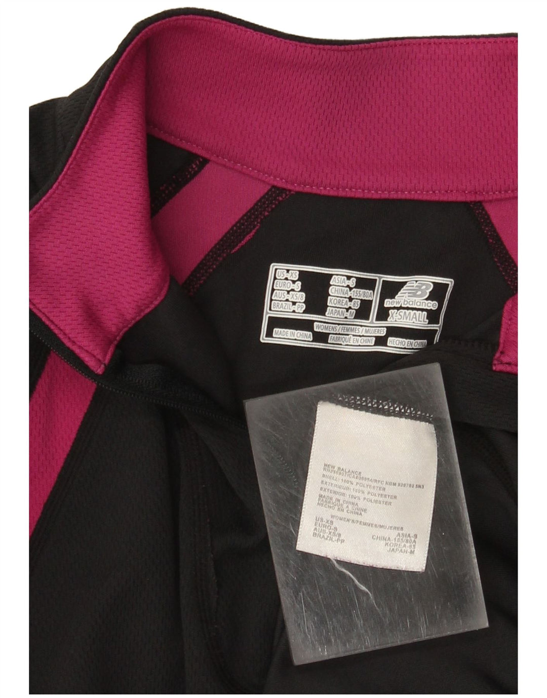 NEW BALANCE Ženski pulover Trenirka Top UK 6 XS Black Colourblock