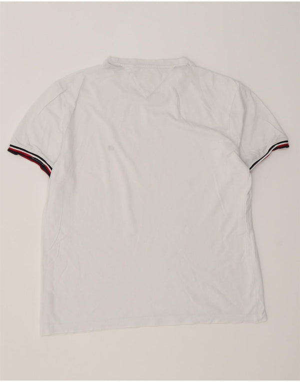 Tommy Hilfiger Mens Regular Fit T-Shirt Top Medium White Striped