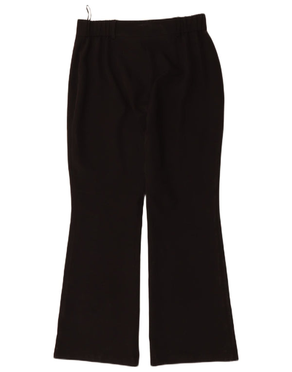 LIPSY Ženske ležerne hlače Bootcut UK 12 srednje W30 L30 crni poliester