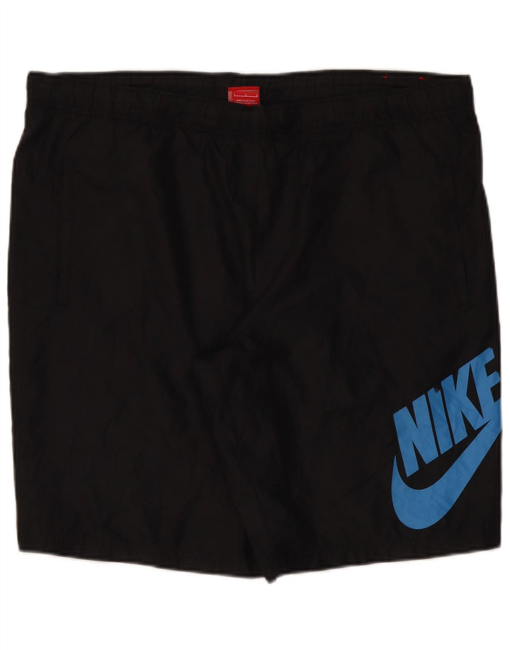Nike muške kratke sportske hlače s grafičkim motivima, veliki crni poliester