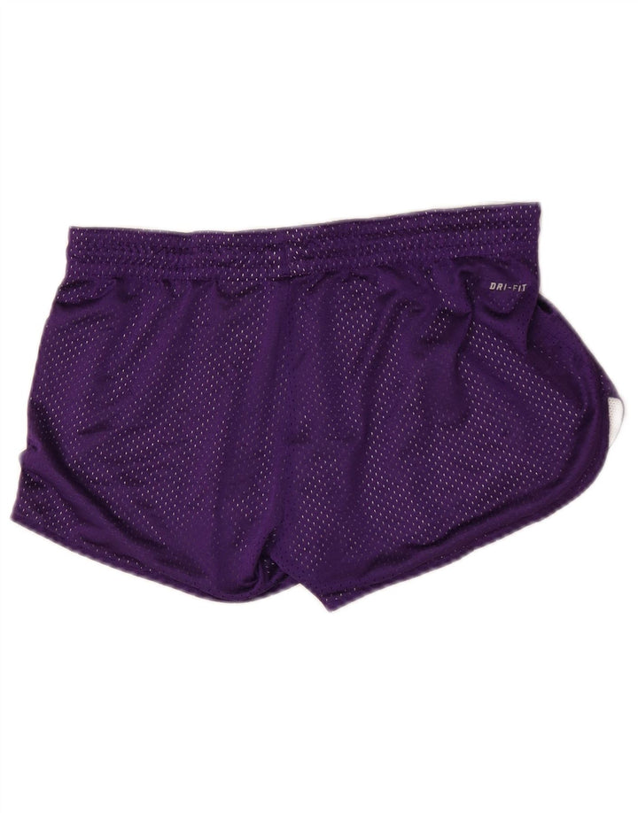 Nike ženske Dri Fit sportske kratke hlače US 4/6 male ljubičaste poliesterske boje