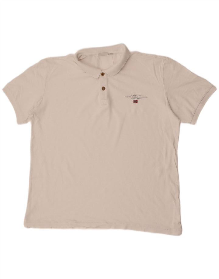Napapijri muška polo majica 2XL bijela