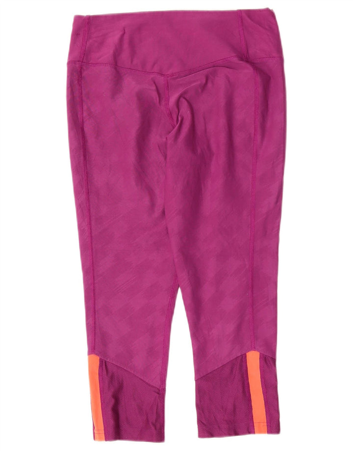 Nike ženske Capri tajice UK 10 male ljubičaste geometrijske poliesterske
