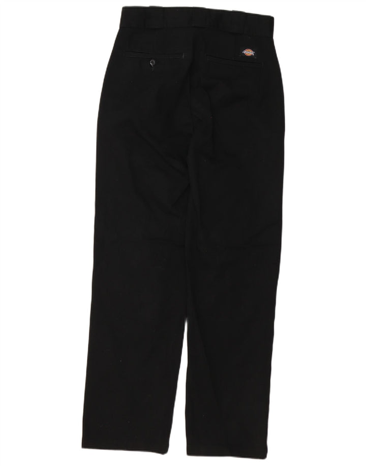Dickies muške ravne chino hlače W26 L29 crni poliester