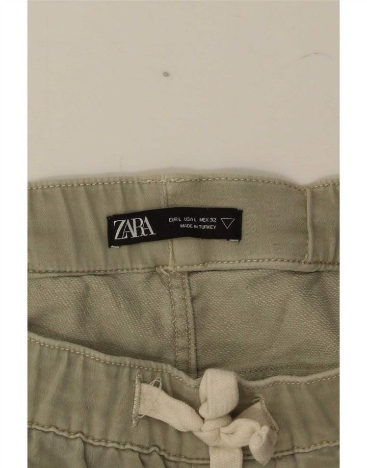 Zara muške chino kratke hlače Large W32 Kaki