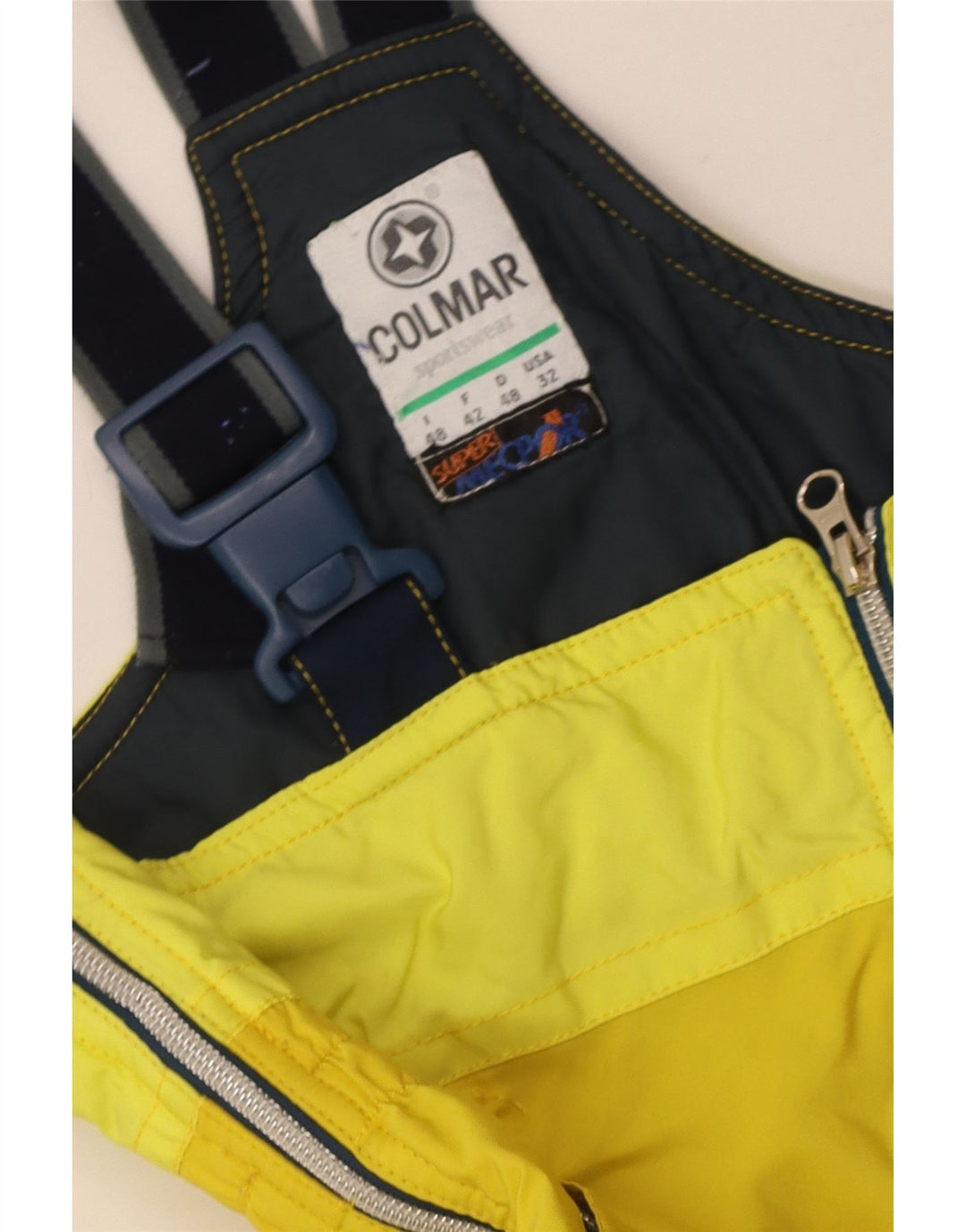 Colmar Mens Dungarees Skijaške hlače IT 48 srednje žute boje