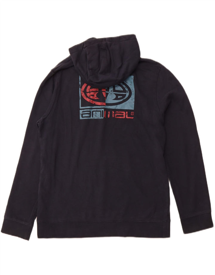 ANIMAL Muška majica s kapuljačom s kapuljačom, veliki tamnoplavi pamuk