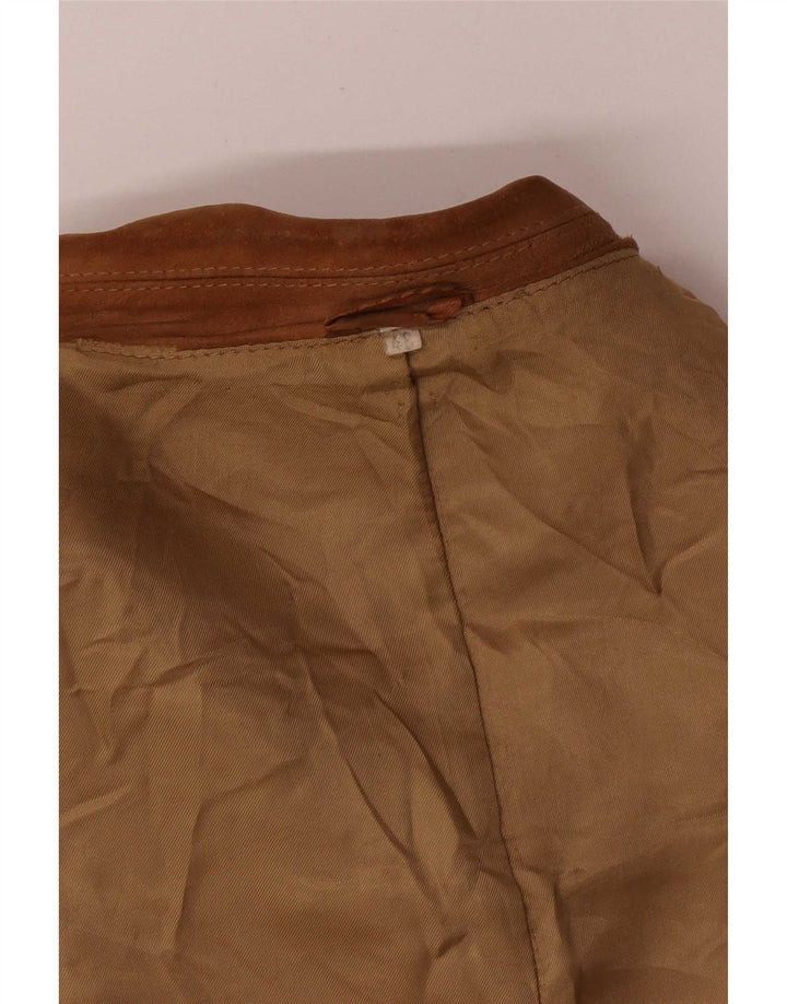 Vintage muška bomber jakna od brušene kože IT 48 srednje bež boje