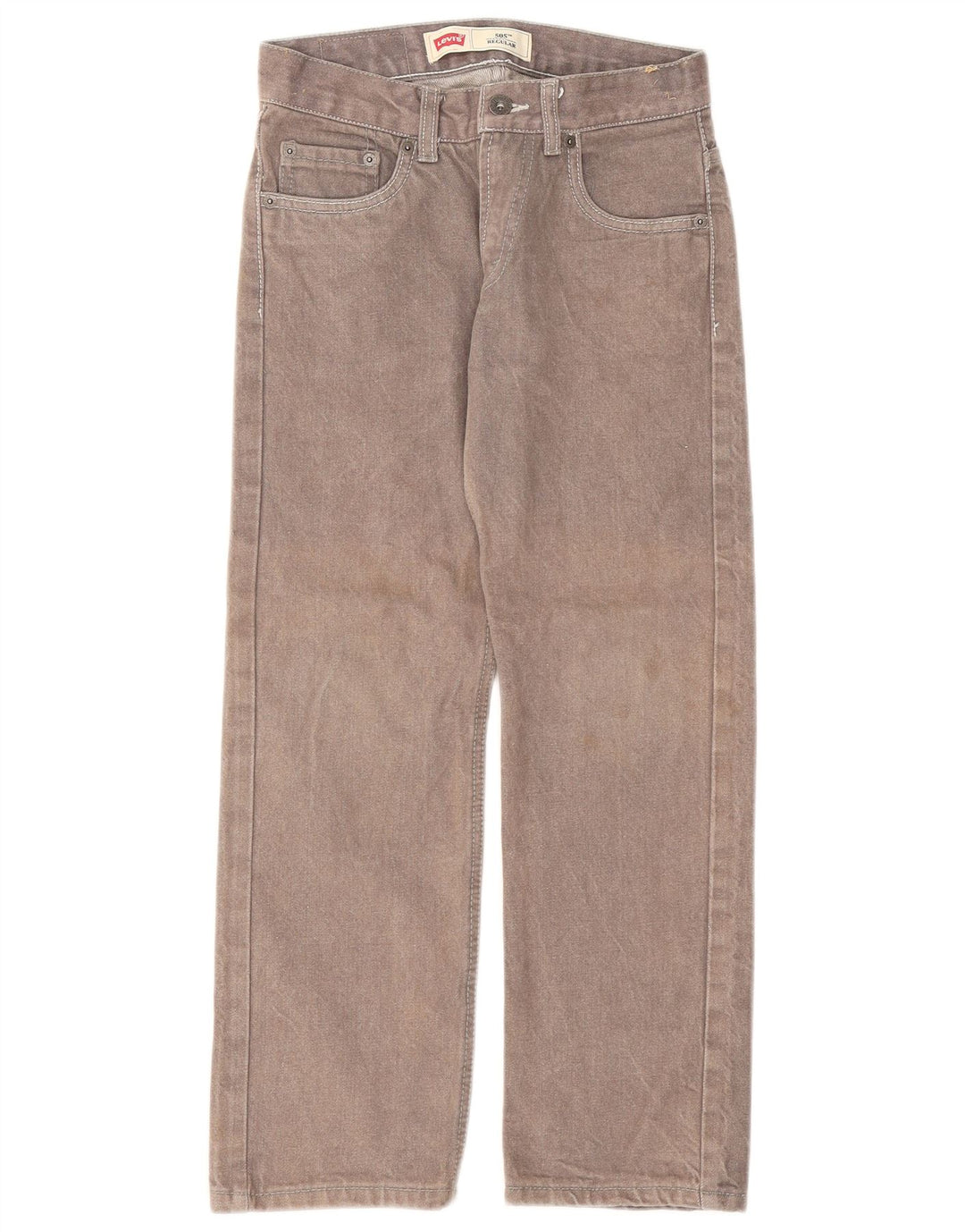 Levi's ženske 505 obične ravne traperice W25 L25 sivi pamuk