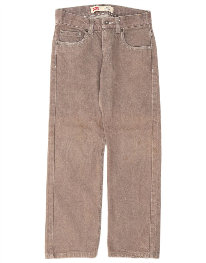 Levi's ženske 505 obične ravne traperice W25 L25 sivi pamuk