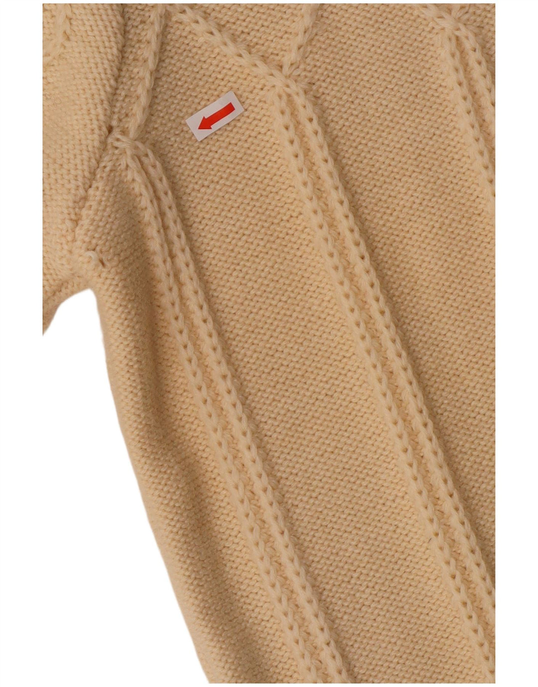 Vintage ženski kardigan džemper UK 12 srednje bijele vune