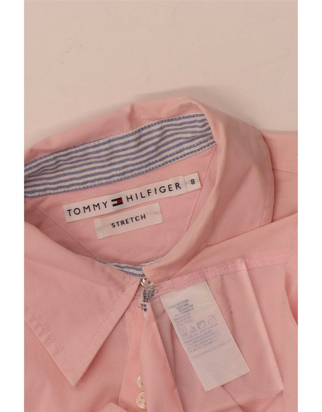 Tommy Hilfiger ženska košulja US 8 Srednje ružičasti pamuk