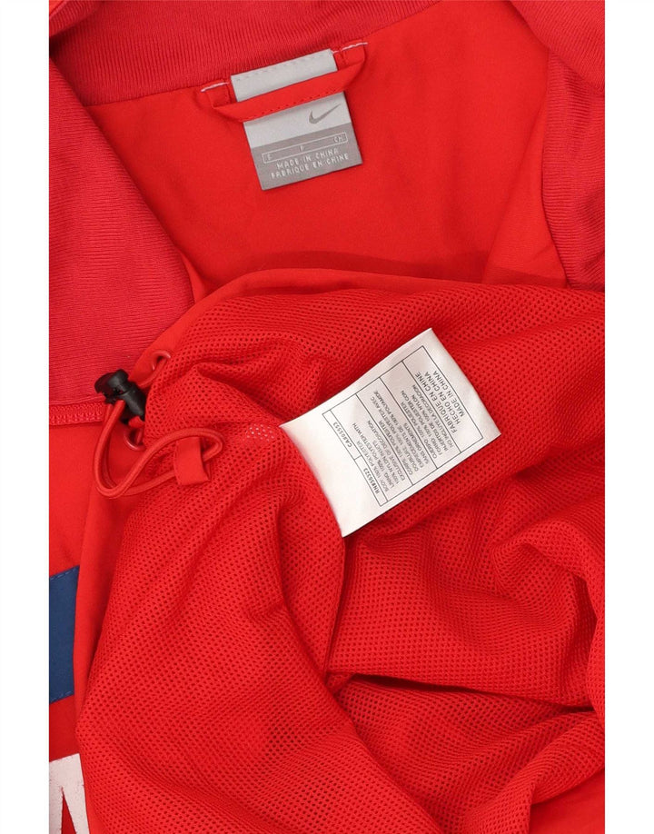 Nike muška kišna jakna s grafičkim motivima UK 36, mali crveni poliester u boji