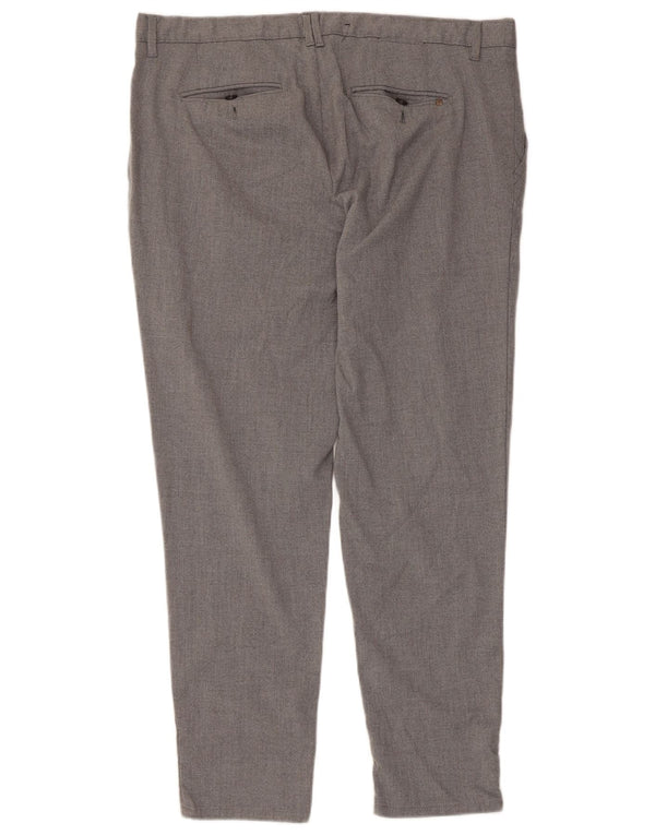 Zara muške uske chino hlače EU 48 XL W38 L28 sivi poliester