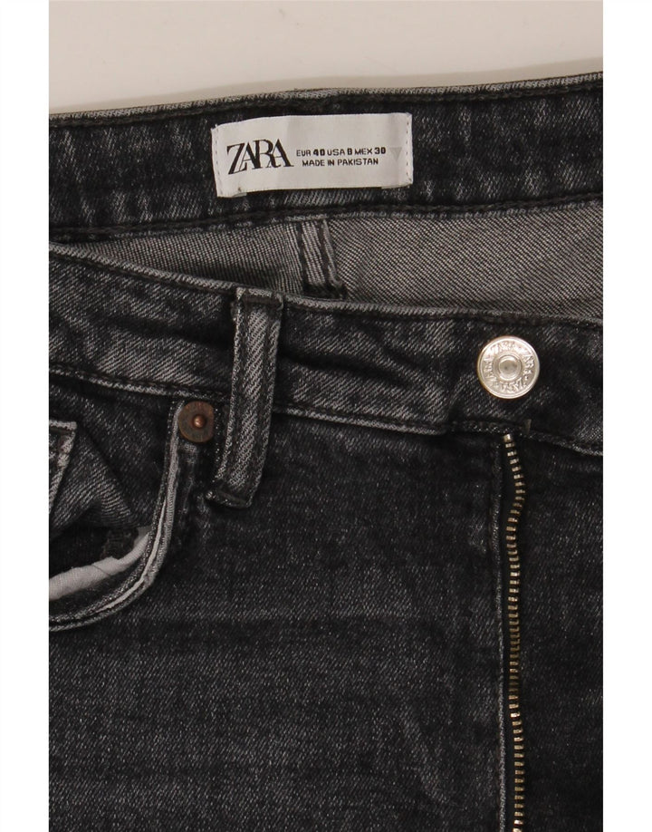 Zara ženske ravne traperice EU 40 srednje W30 L26 sive