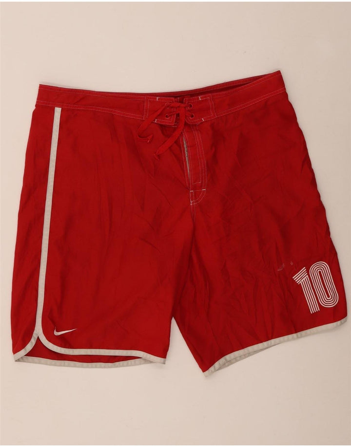 Nike muški grafički kupaći kostimi XL crveni poliester