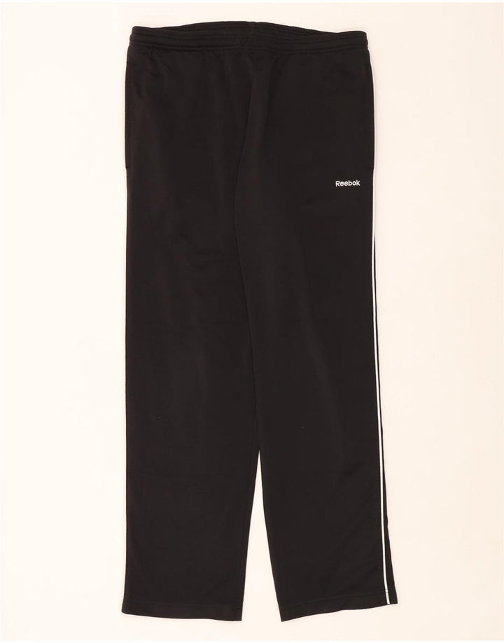 Reebok muške hlače za trenirku Male crne poliesterske