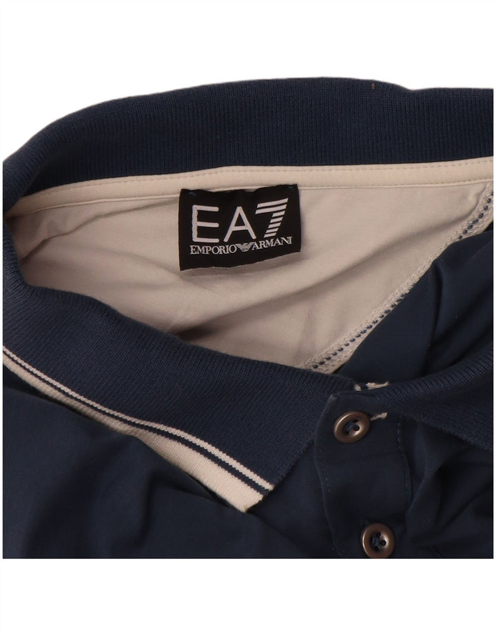 EMPORIO ARMANI Muška polo majica 3XL pamuk plave boje