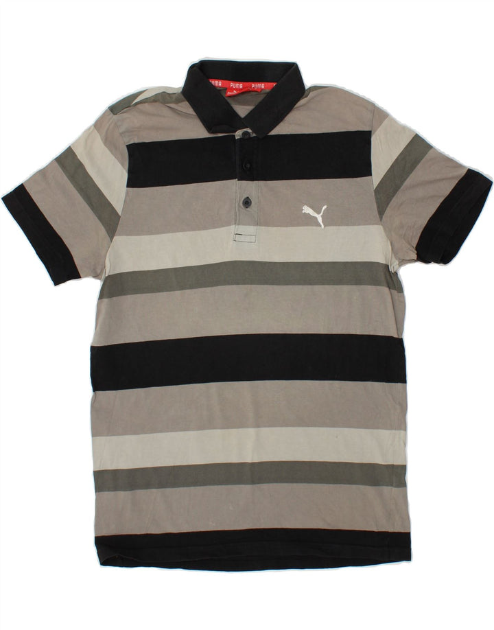 PUMA muška polo majica srednje sive pruge