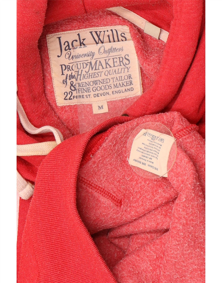 JACK WILLS Muška majica s kapuljačom s kapuljačom srednje veličine, crveni pamuk