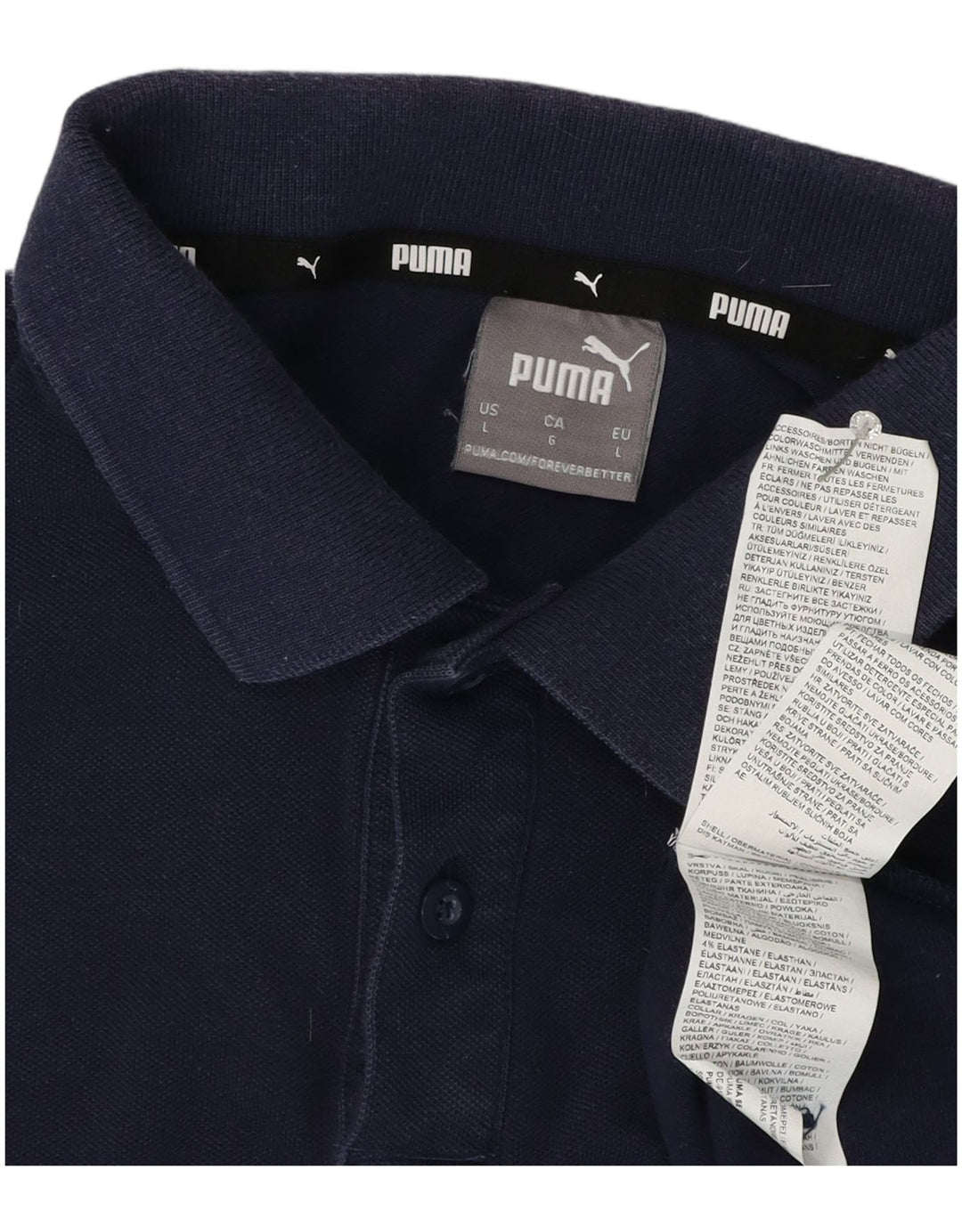 Puma muška polo majica Large Navy Blue Cotton