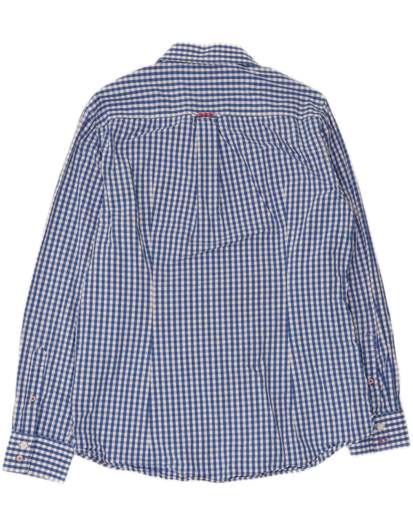 Crew Clothing Muška klasična košulja Large Blue Gingham pamuk