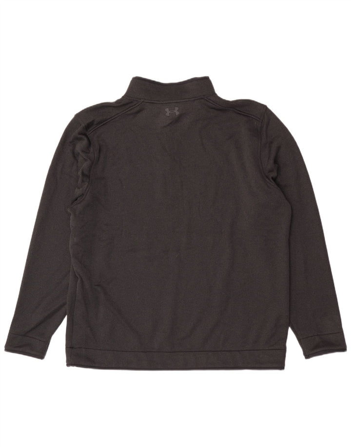 Under Armour muška majica s izrezom na patentni zatvarač 2XL crni poliester