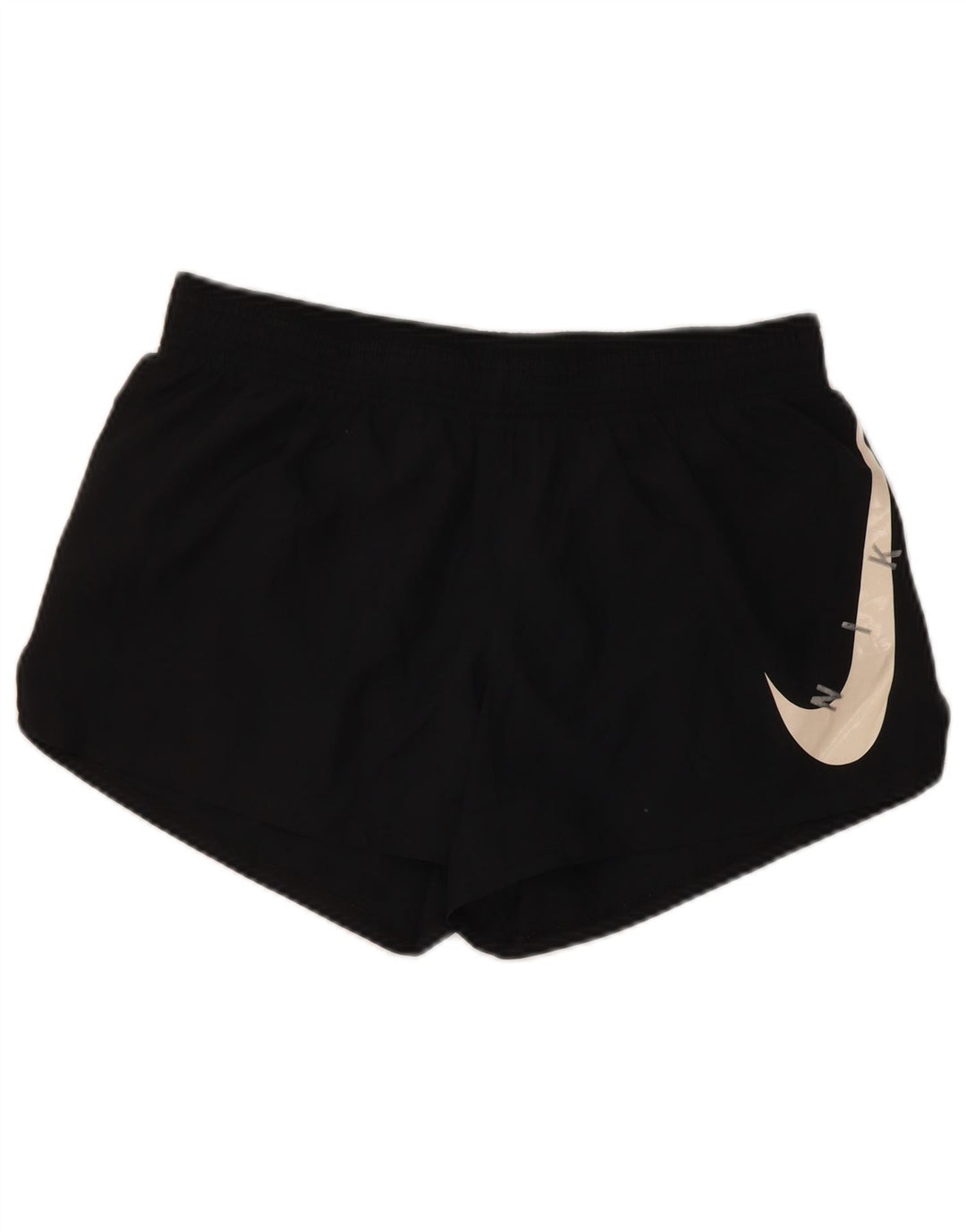 Nike Ženske Dri Fit Graphic Sport Shorts UK 14 Srednje crni poliester