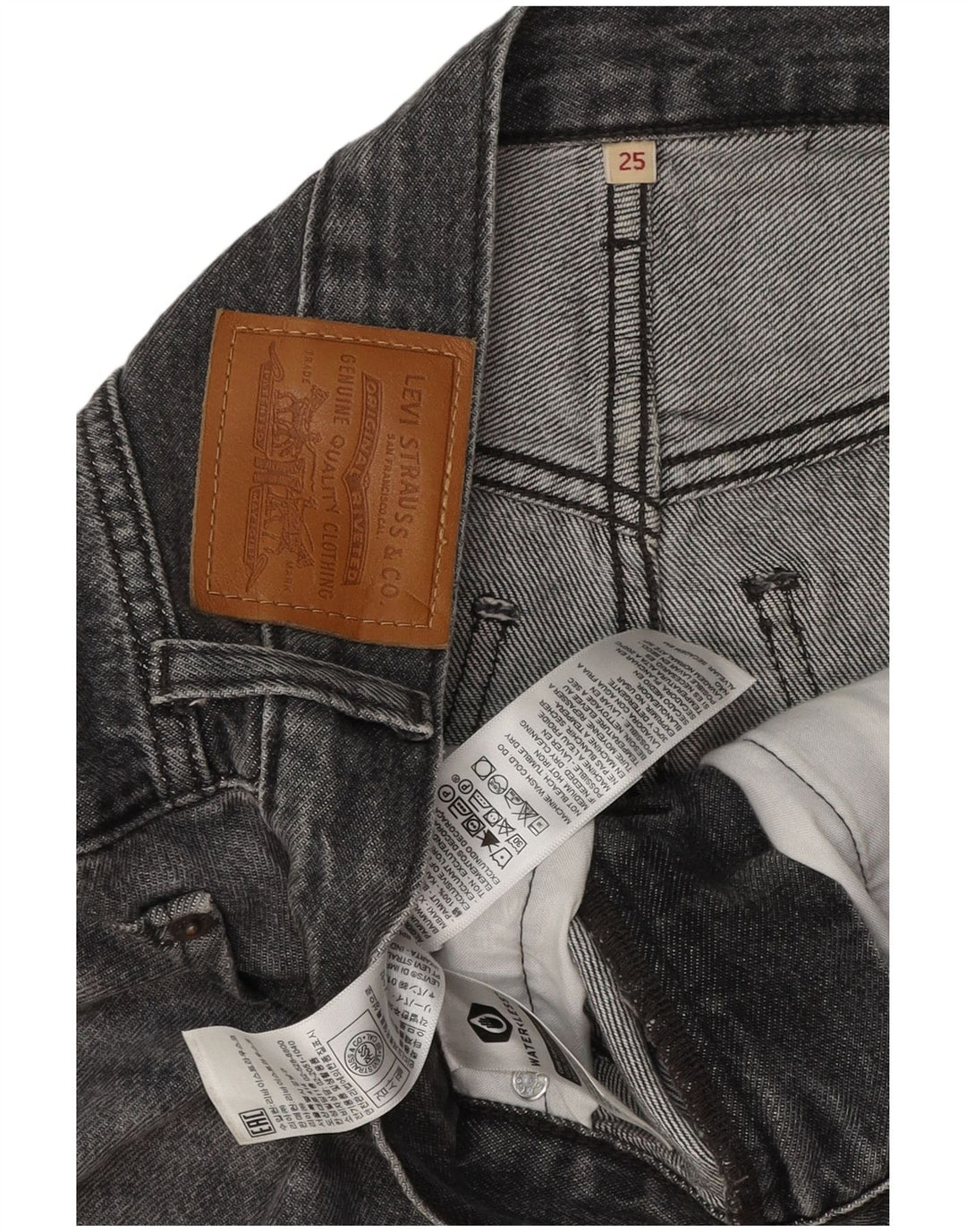 LEVI'S ženska traper suknja W25 XS sivi pamuk