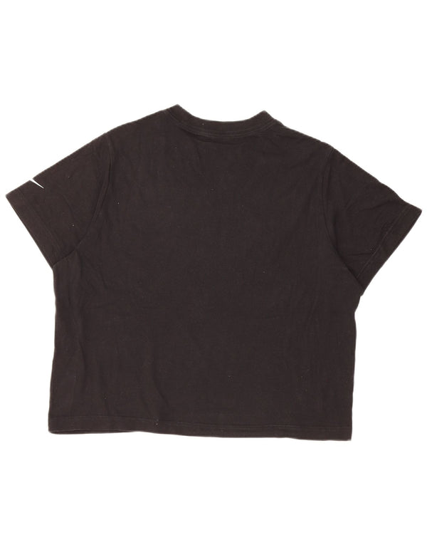 NIKE Girls Loose Crop majica s kratkim rukavima 13-14 godina XL crna