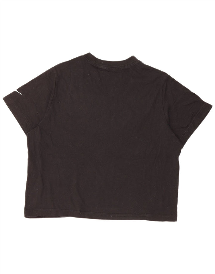 NIKE Girls Loose Crop majica s kratkim rukavima 13-14 godina XL crna