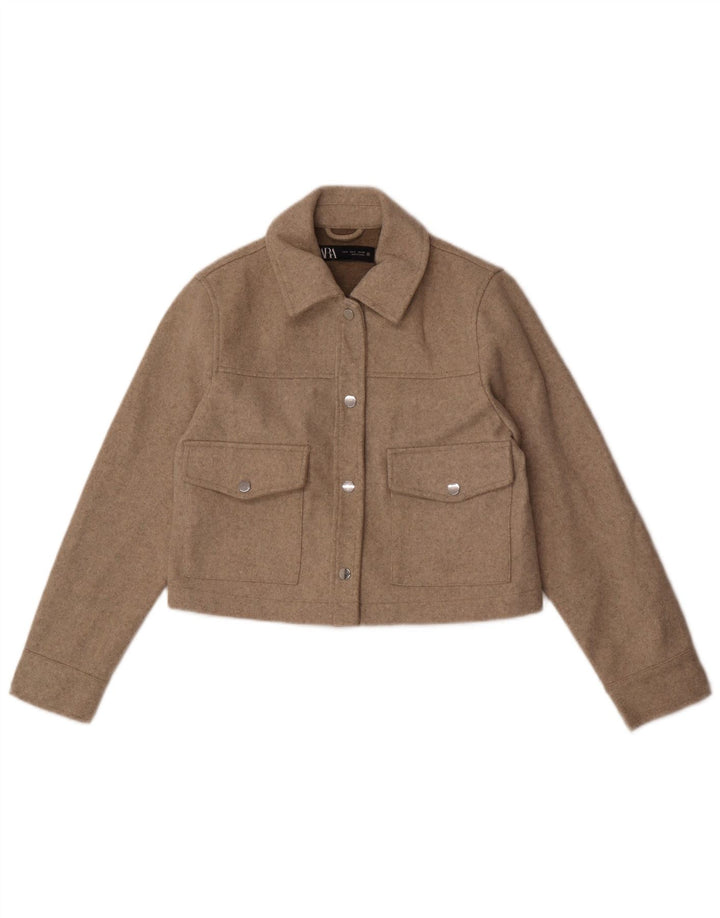 Zara ženska bomber jakna UK 10 Small Beige Flecked