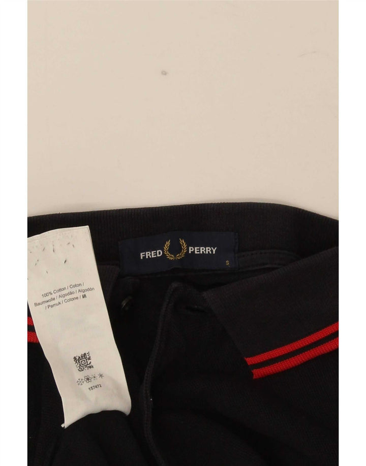 Fred Perry muška polo majica mala pamučna crna na pruge