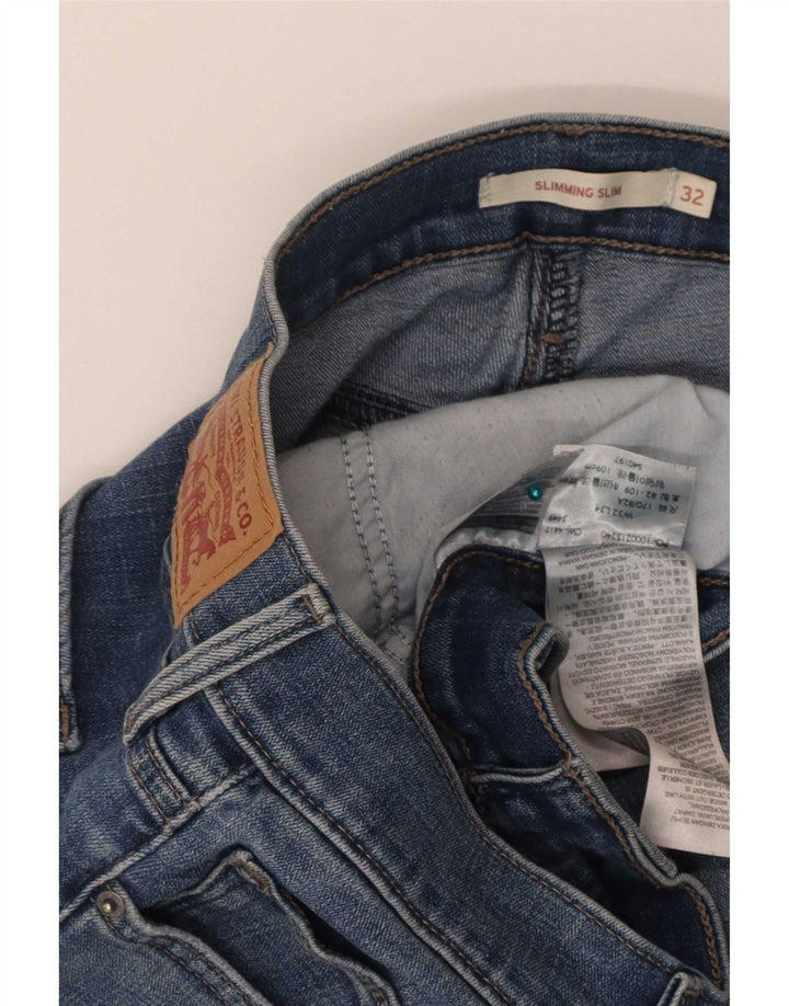 Levi's ženske uske traperice za mršavljenje W32 L34 plavi pamuk