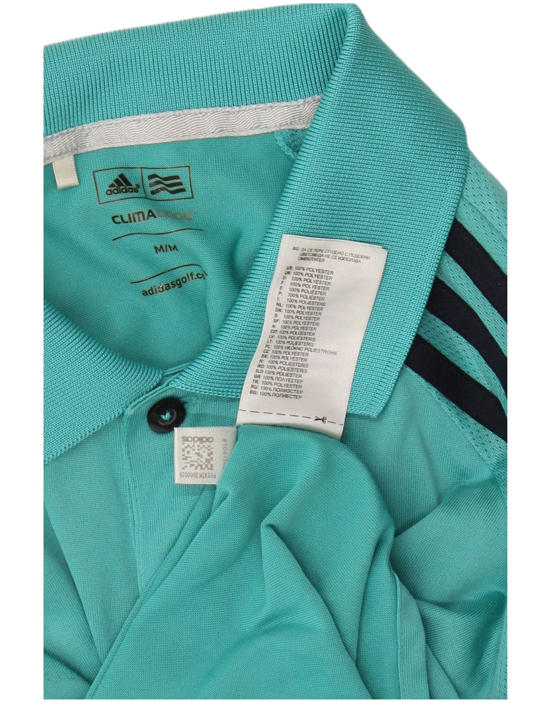 Adidas muška Climacool polo majica srednje tirkizne boje od poliestera